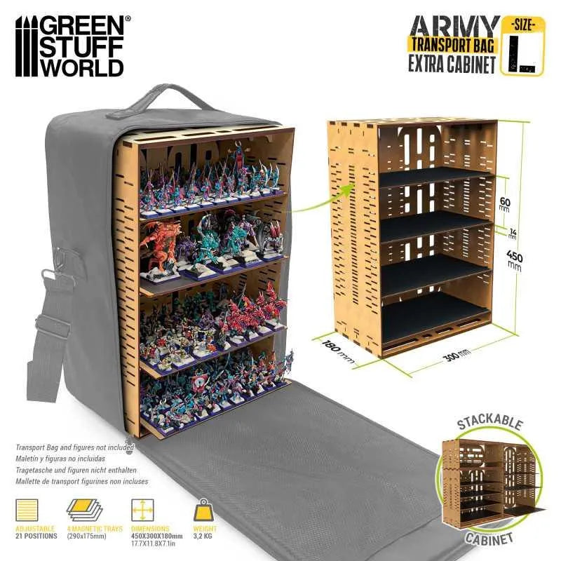 Army Transport Bag - Extra Cabinet - Large - ZZGames.dk