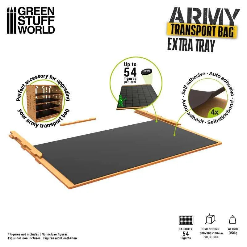Army Transport Bag - Extra Tray - ZZGames.dk