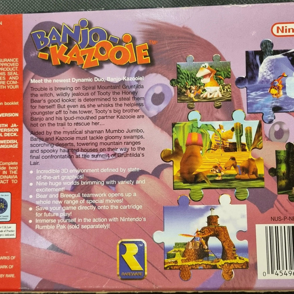 
                  
                    Banjo Kazooie i æske (kosmetiske fejl) - ZZGames.dk
                  
                