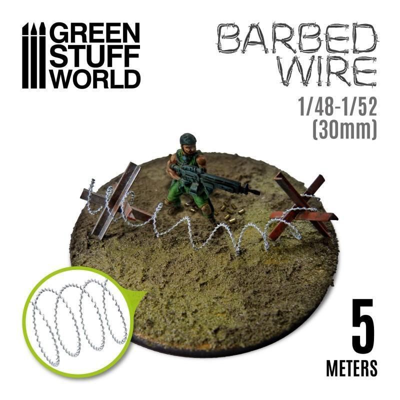 BARBED WIRE - 1/48-1/52 (30mm) - ZZGames.dk