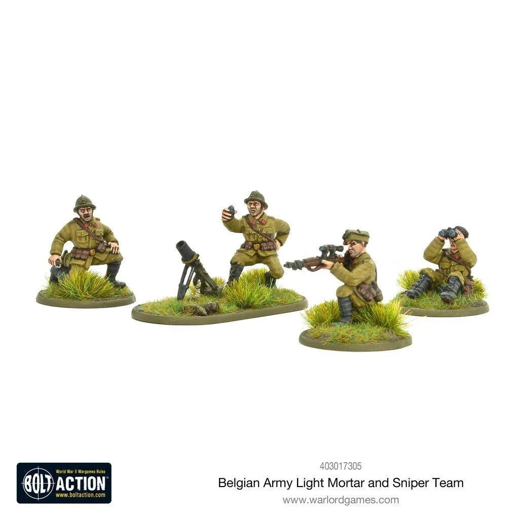 Belgian Army Light Mortar & Sniper Teams - ZZGames.dk