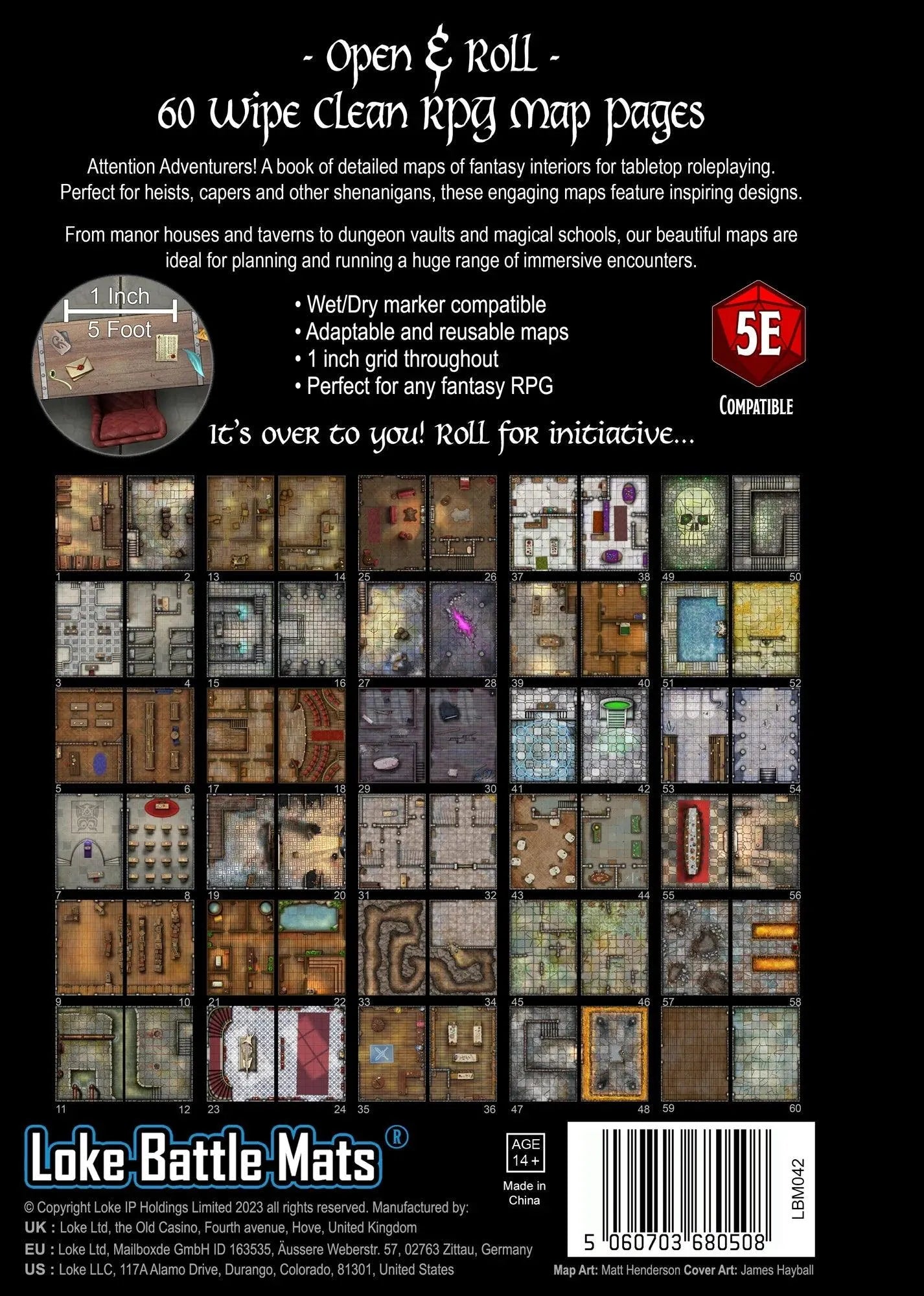 Big Book of Battle Mats - Rooms, Vaults & Chambers - ZZGames.dk
