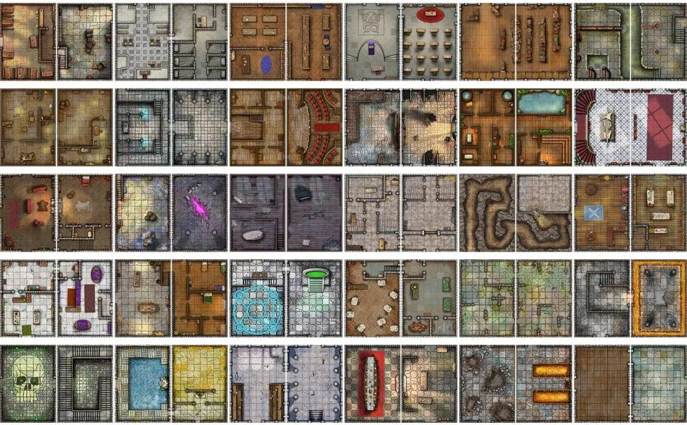 
                  
                    Big Book of Battle Mats - Rooms, Vaults & Chambers - ZZGames.dk
                  
                