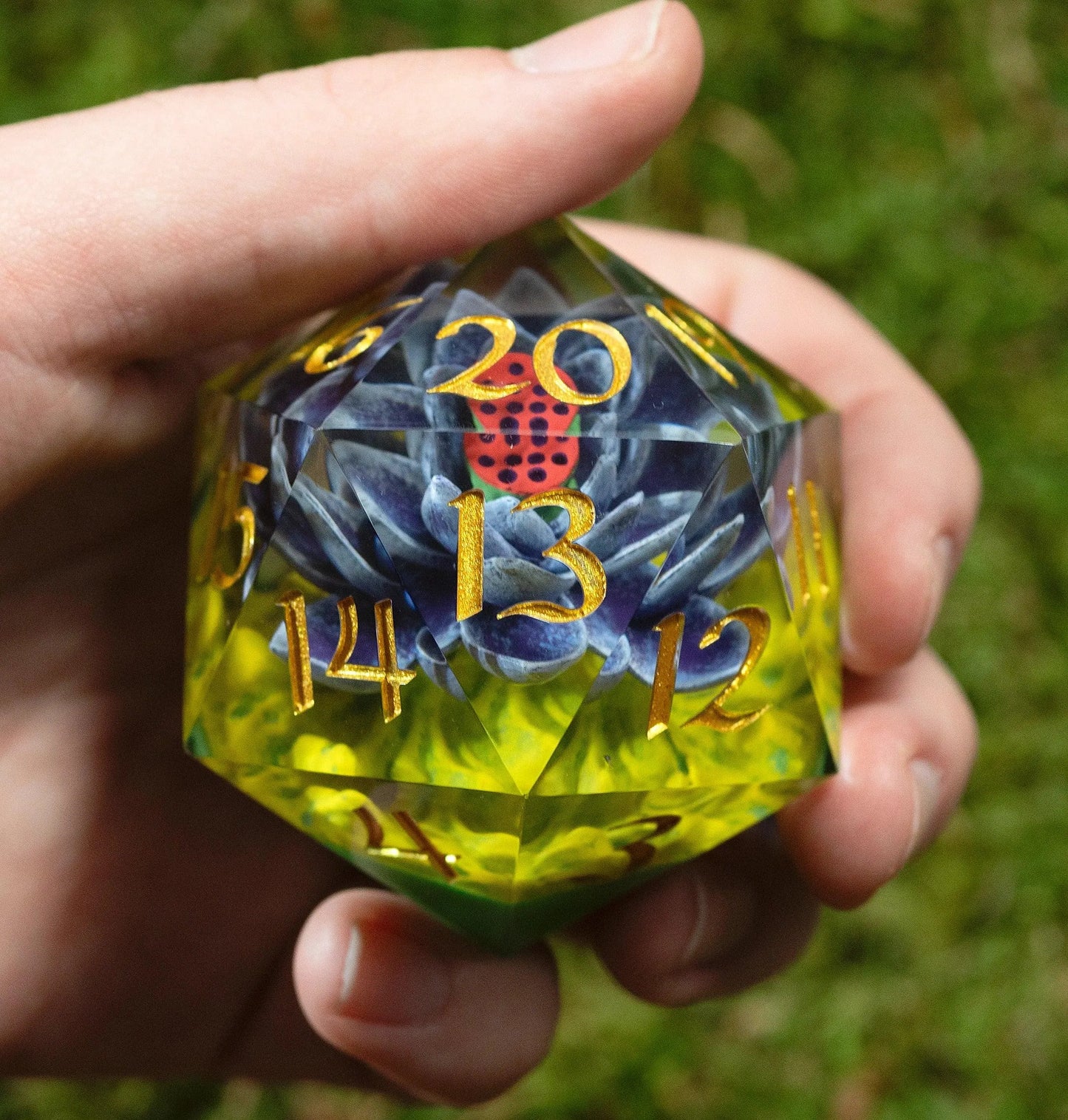 Black Lotus Spindown 54mm D20 Dice - ZZGames.dk