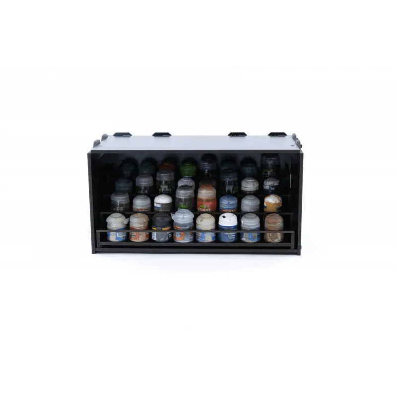 Black Paint Rack: Pull-out Paint Shelf (Citadel) - ZZGames.dk