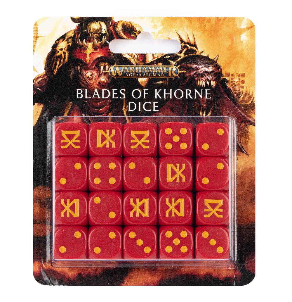 BLADES OF KHORNE DICE SET - ZZGames.dk