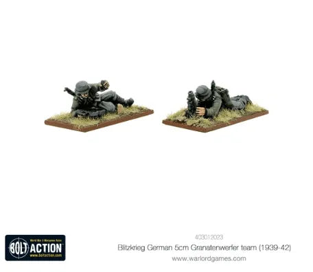 Blitzkrieg German 5cm Granatenwerfer team (1939-42) - ZZGames.dk