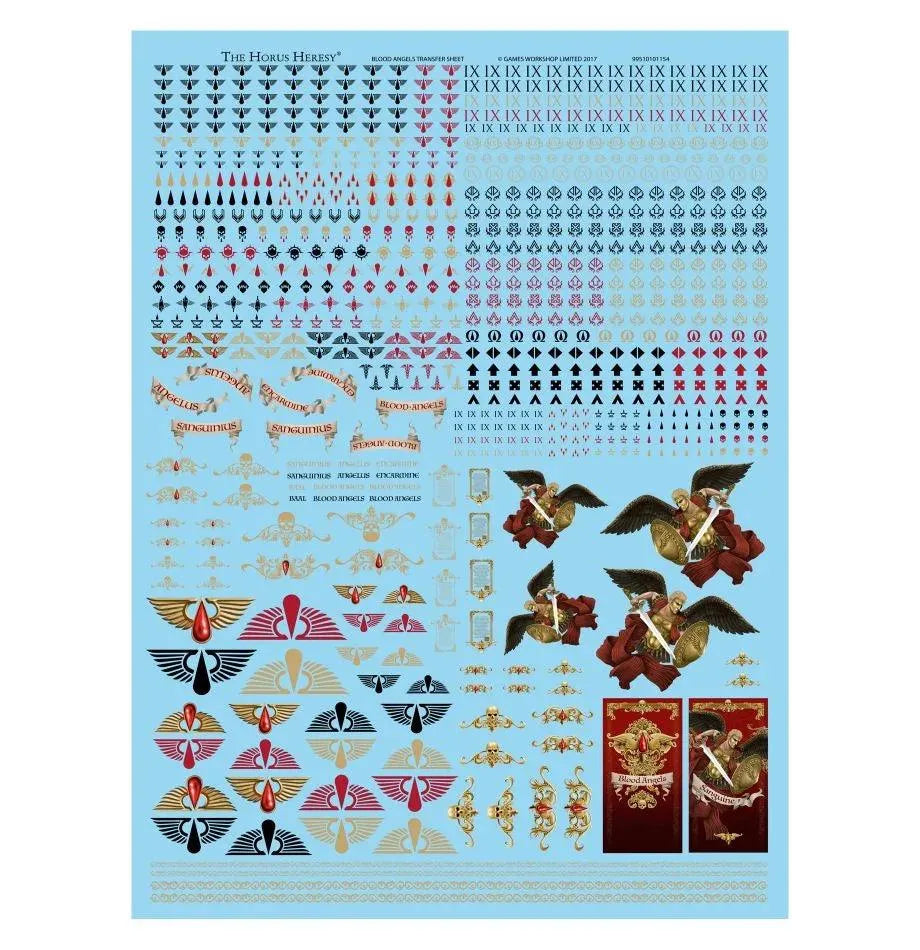 BLOOD ANGELS LEGION TRANSFER SHEET - ZZGames.dk