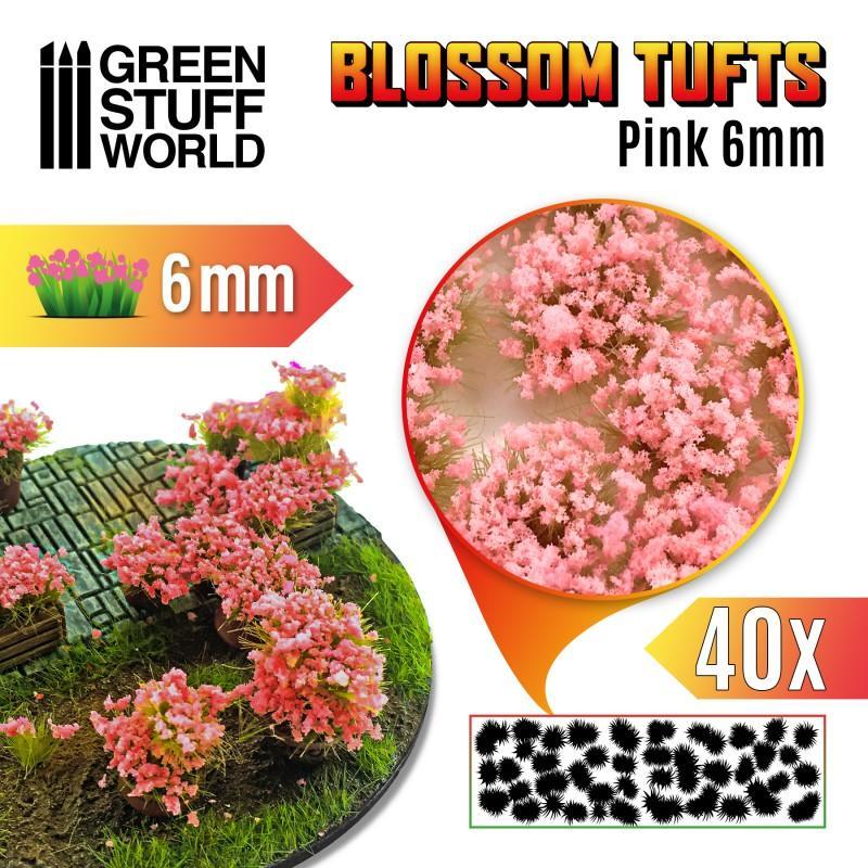 Blossom TUFTS - 6mm self-adhesive - PINK - ZZGames.dk