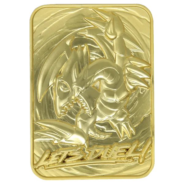 Blue Eyes Toon Dragon 24k Gold Plated Card - ZZGames.dk