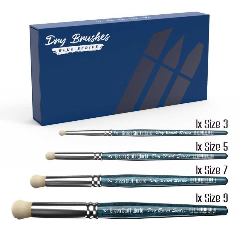BLUE SERIES Premium Dry Brush Set - ZZGames.dk