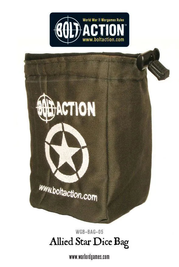 Bolt Action Allied Star Dice Bag - ZZGames.dk