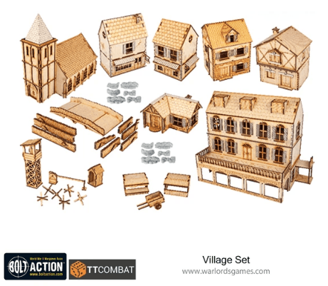Bolt Action Rural Village Set - ZZGames.dk
