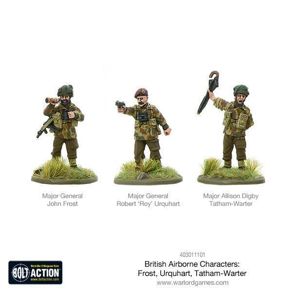 British Airborne Characters - Frost, Urquhart & Tatham-Warter - ZZGames.dk