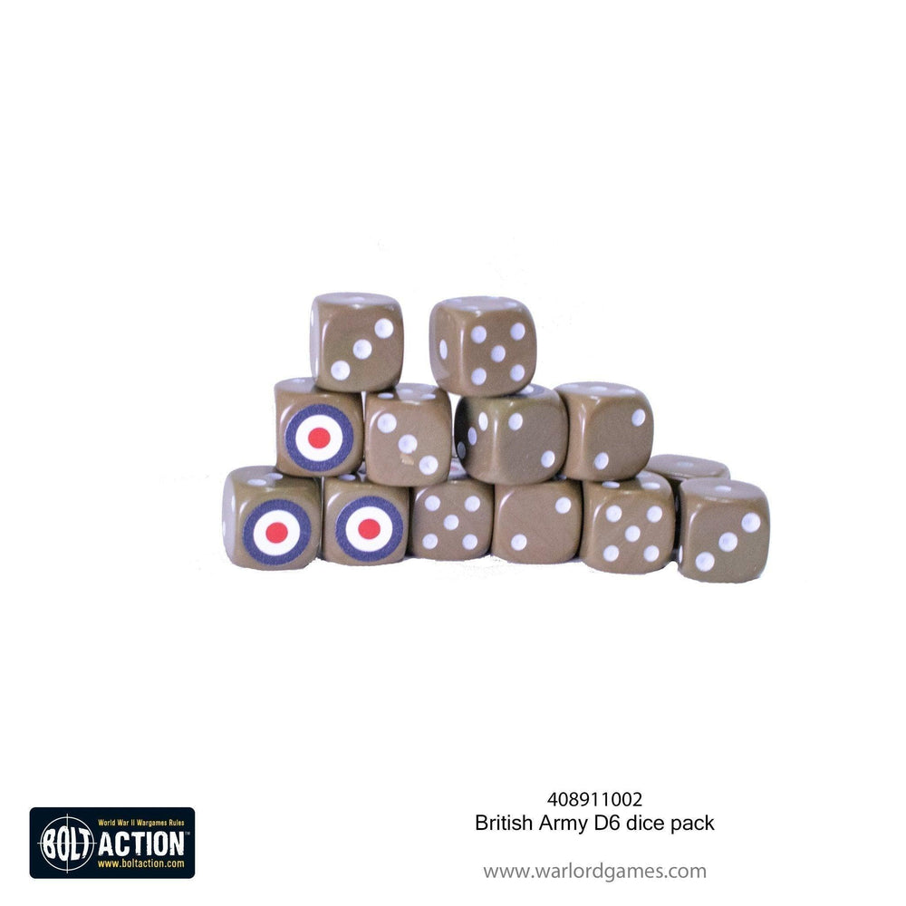 British Army D6 dice pack - ZZGames.dk