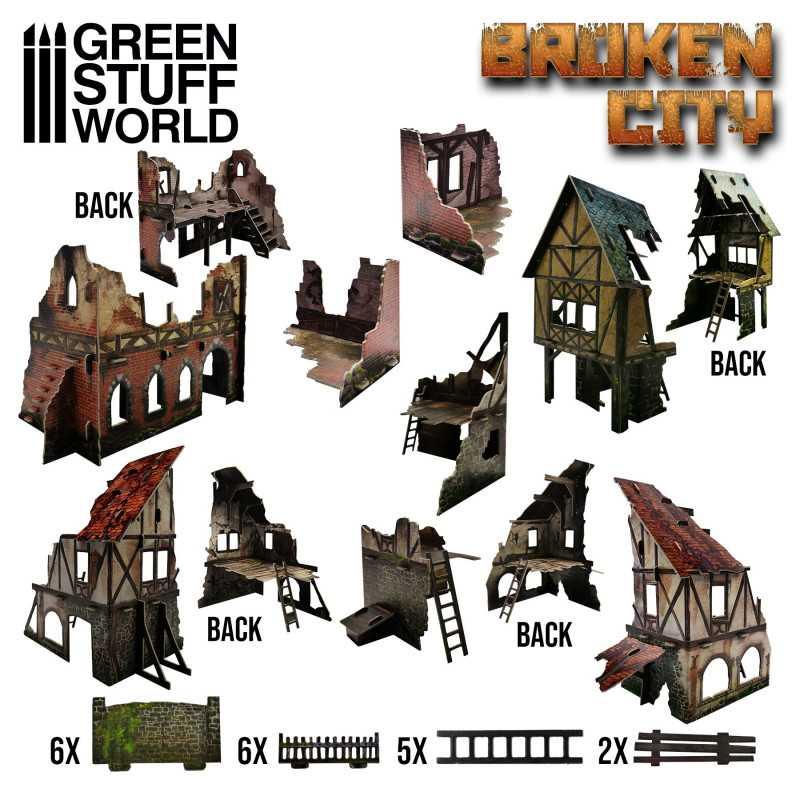 Broken City - Terrain Set - ZZGames.dk