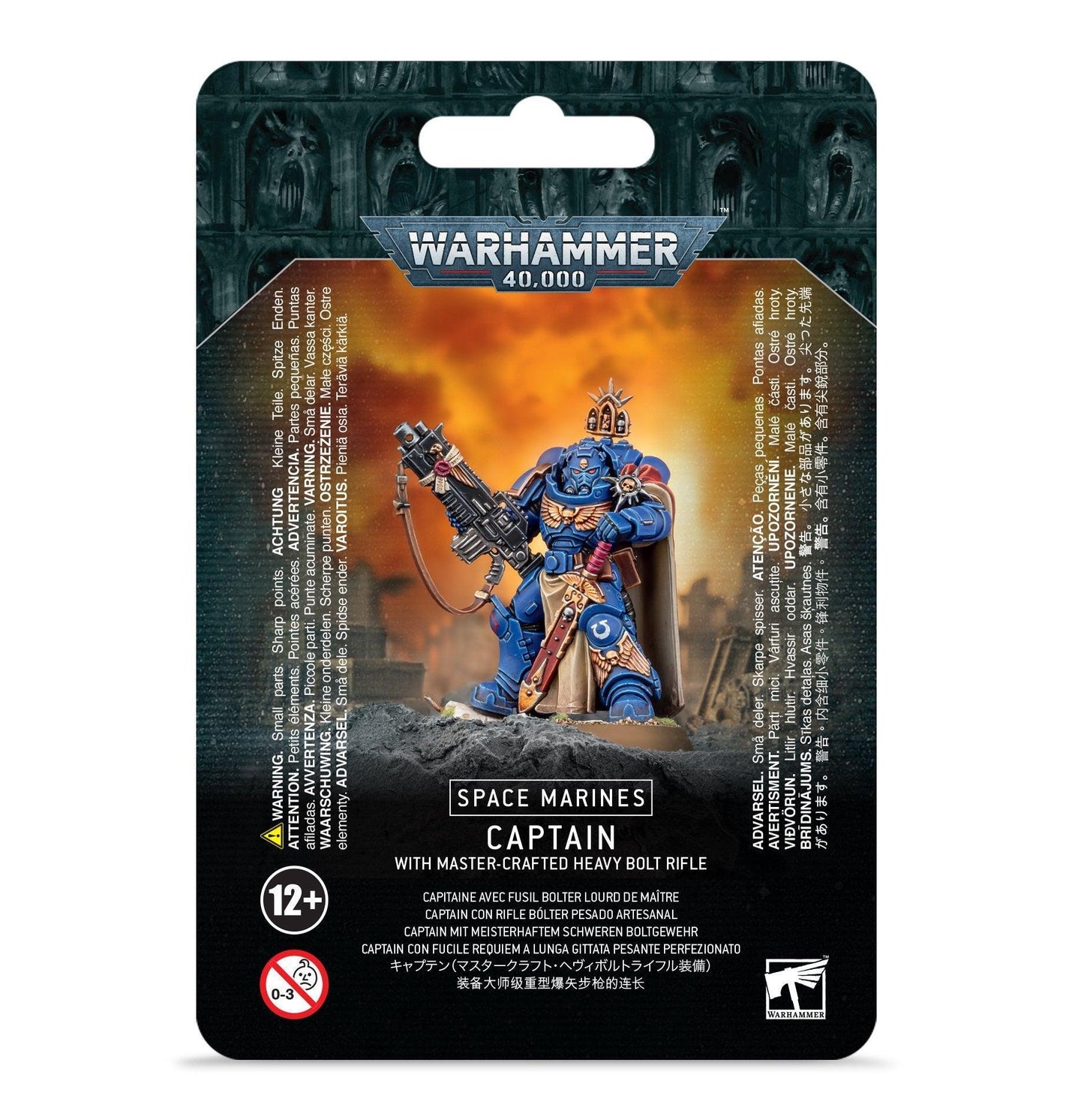 SPACE MARINES CAPTAIN WITH MASTER-CRAFTED HEAVY BOLT RIFLE - ZZGames.dk
