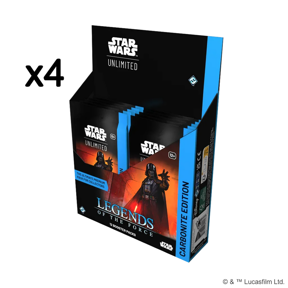 Legends of the Force Carbonite Edition Display Case (4 displays)