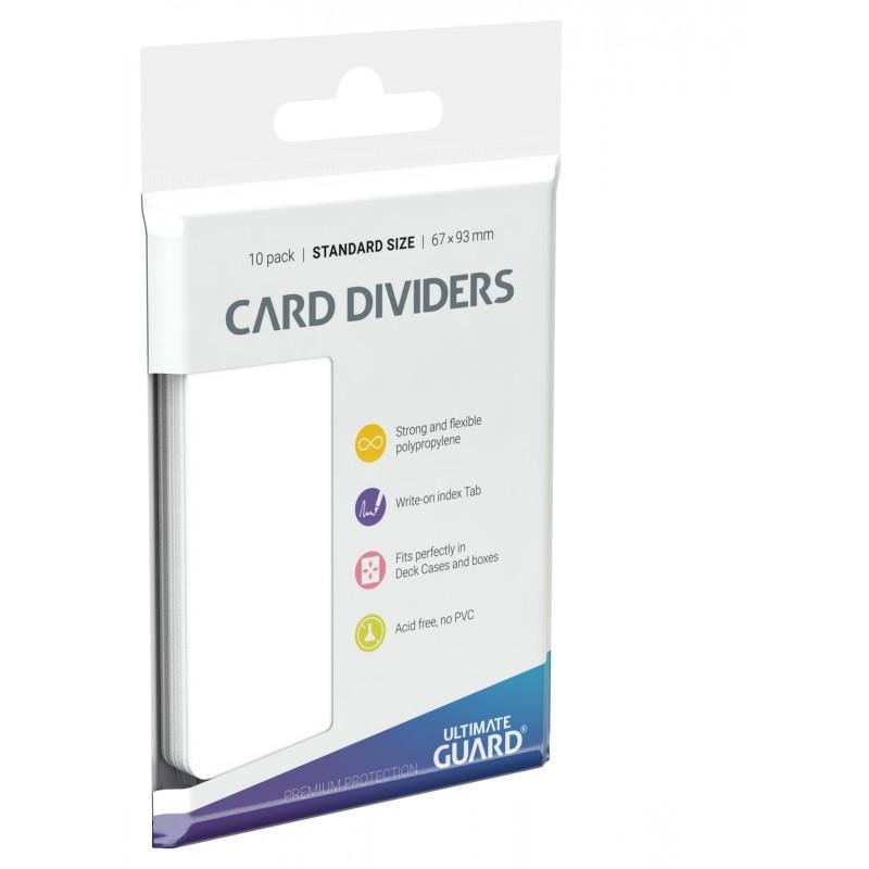 Card Dividers - White (67x93mm) - ZZGames.dk