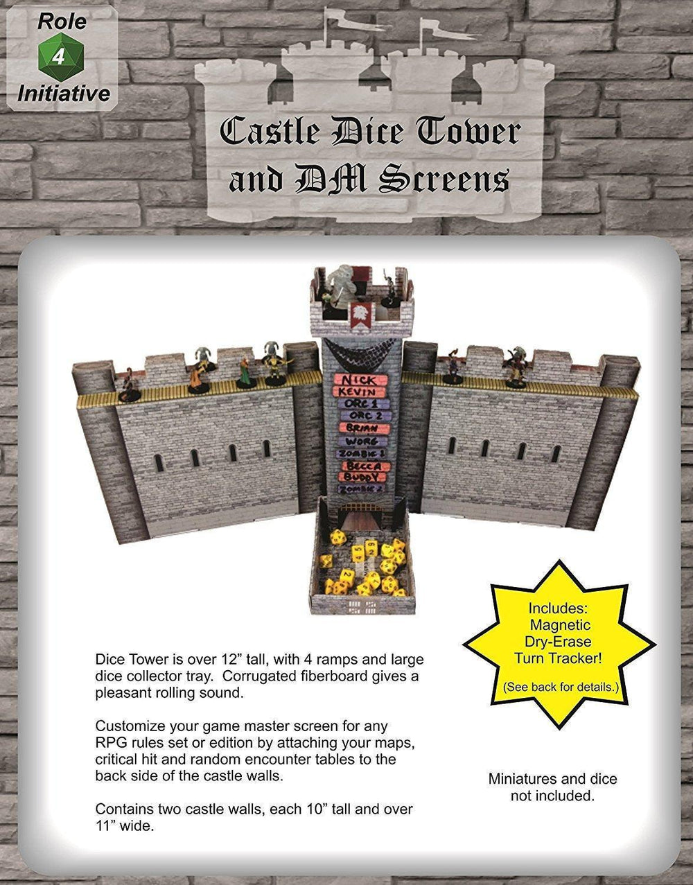 Castle Dice Tower and DM Screens - ZZGames.dk