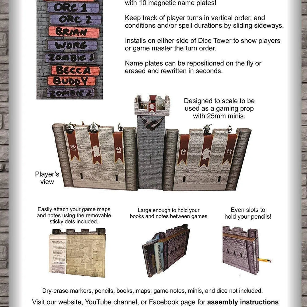 
                  
                    Castle Dice Tower and DM Screens - ZZGames.dk
                  
                