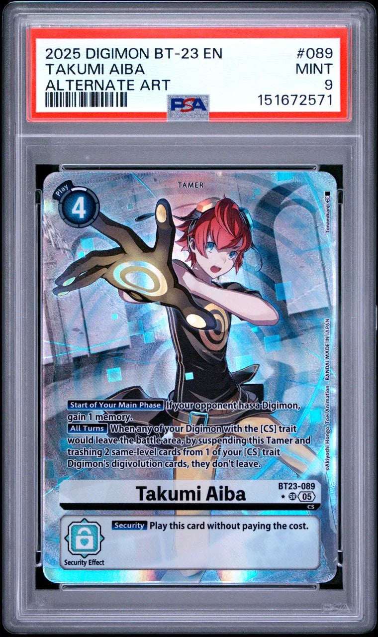 Digimon BT?23 Hackers' Slumber – Takumi Aiba (Alternate Art) #089