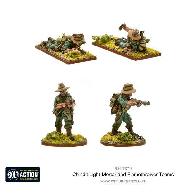 Chindit Flamethrower & Light mortar teams - ZZGames.dk