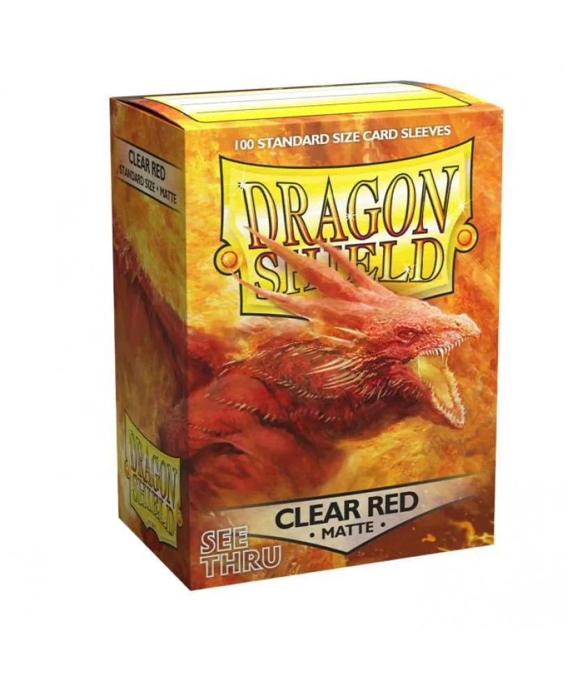 Clear Red Matte Standard (63x88mm) - ZZGames.dk