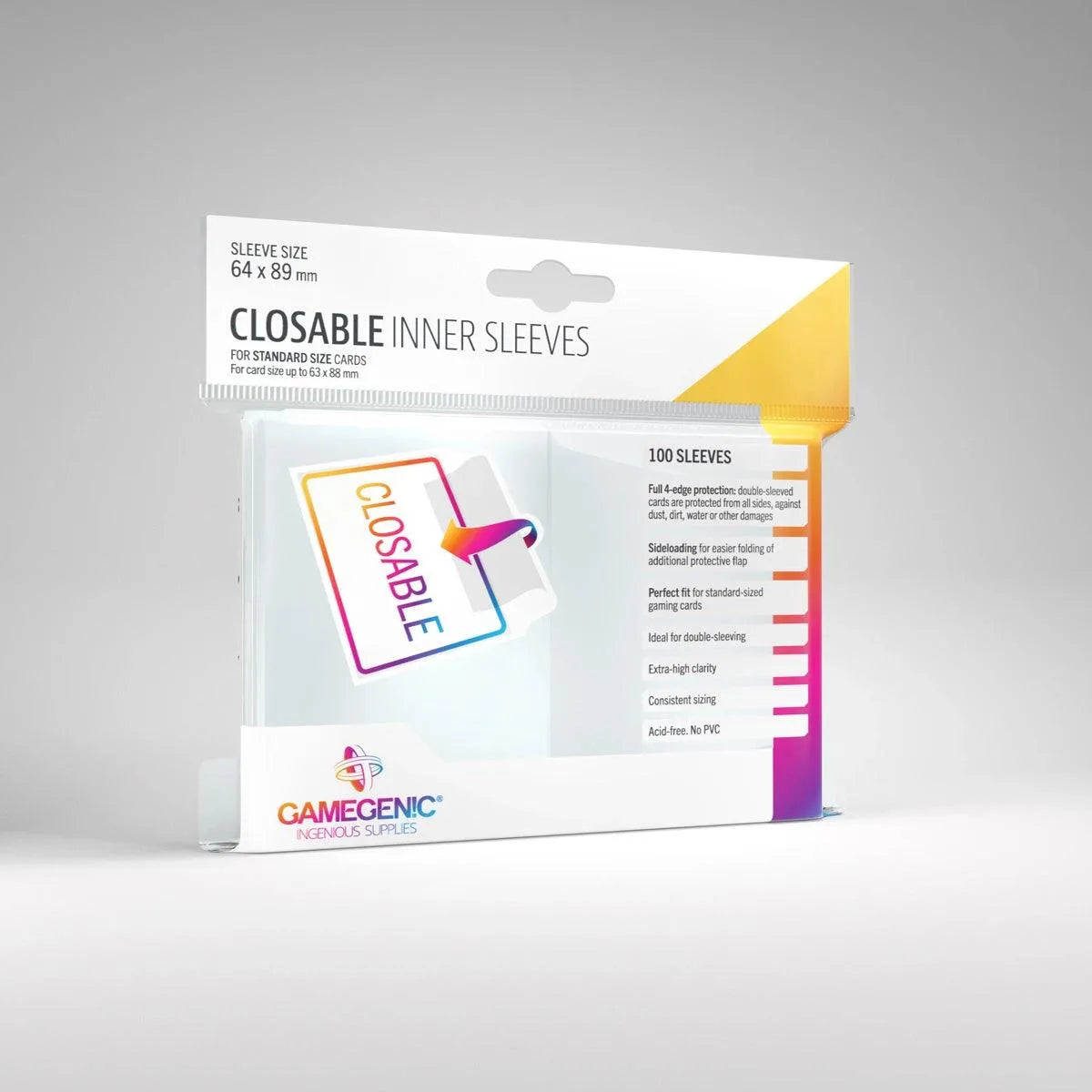 Closable Inner Sleeves (64x89mm) – ZZGames.dk