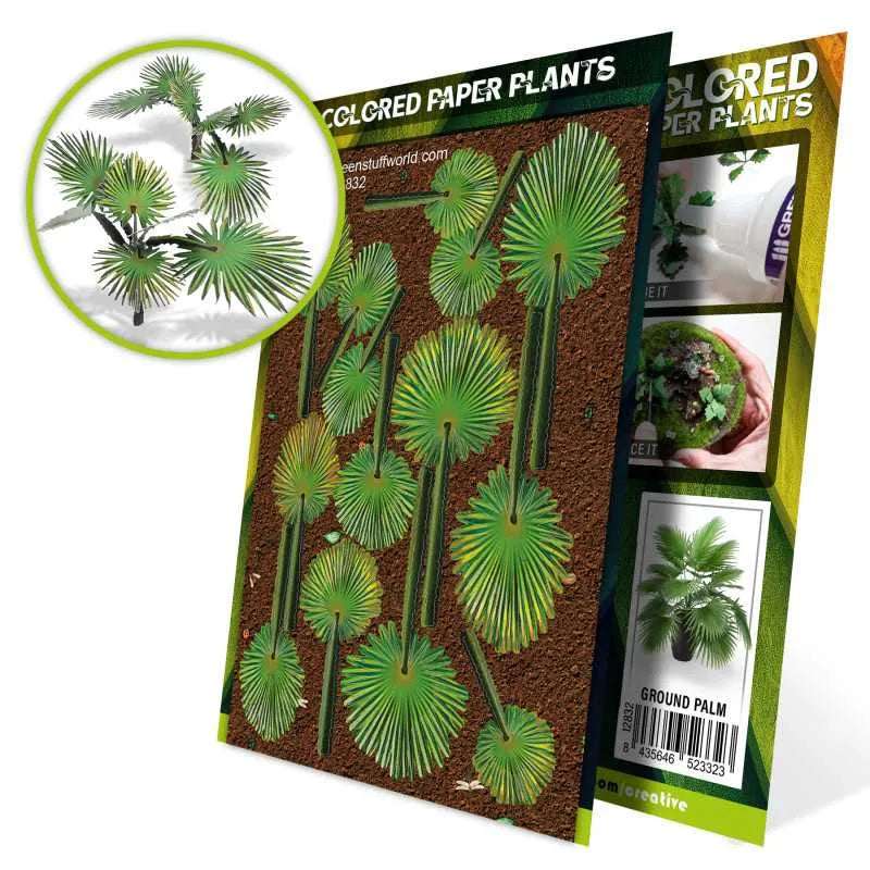 Colored Paper Plants - Ground Palm