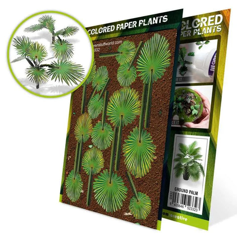 Colored Paper Plants - Ground Palm