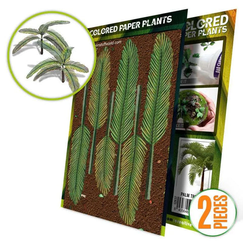 Colored Paper Plants - Palm