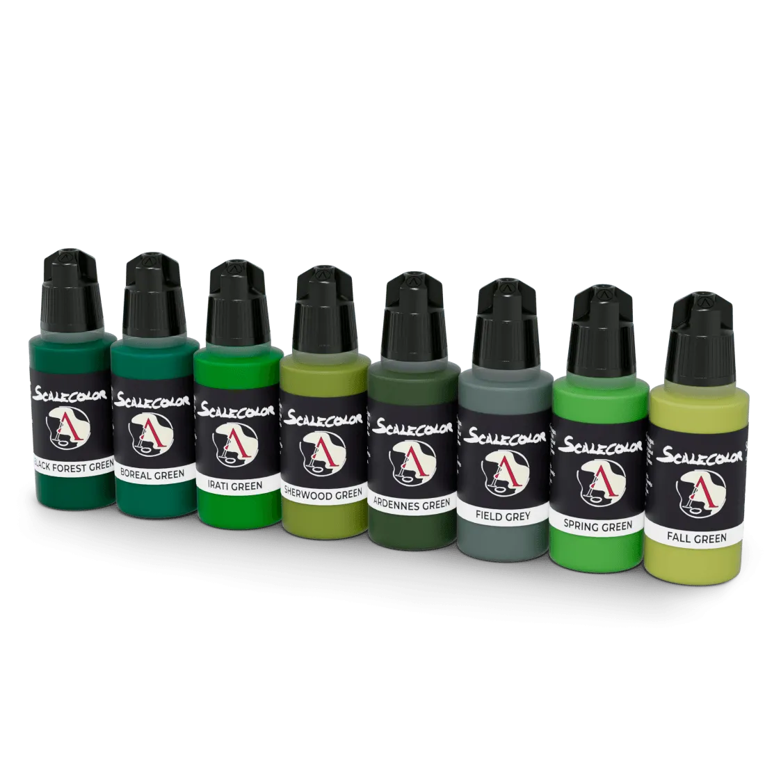 Colors Of Nature Green Paint Set (8x17ml) - ZZGames.dk