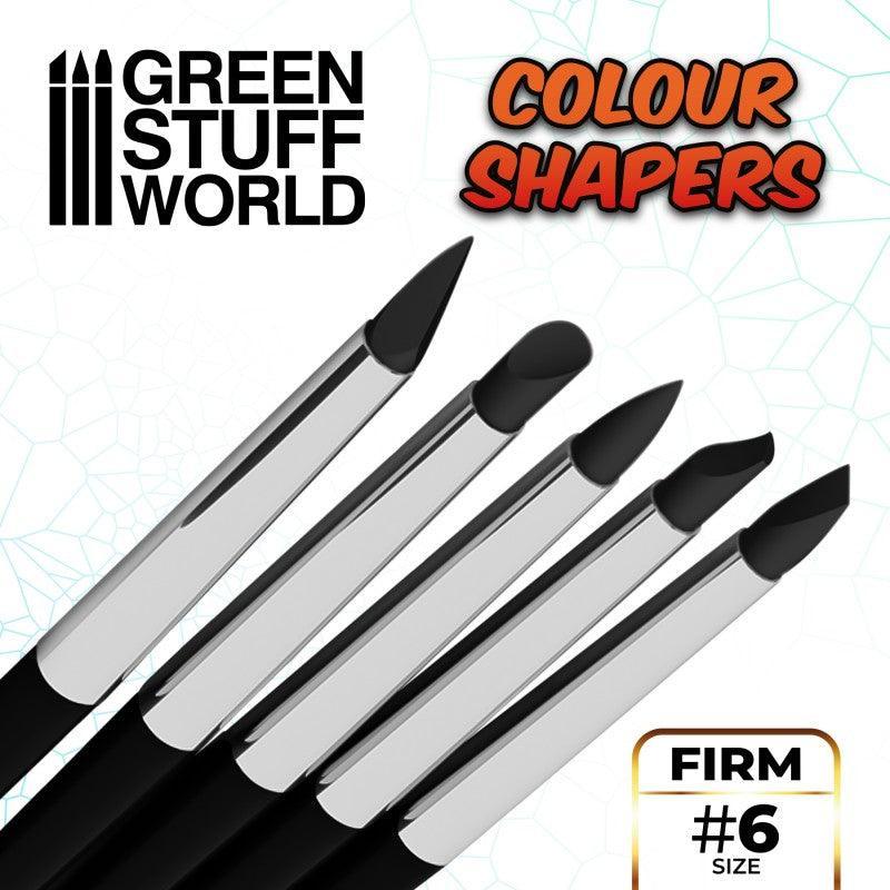 Colour Shapers Brushes SIZE 6 - BLACK FIRM - ZZGames.dk