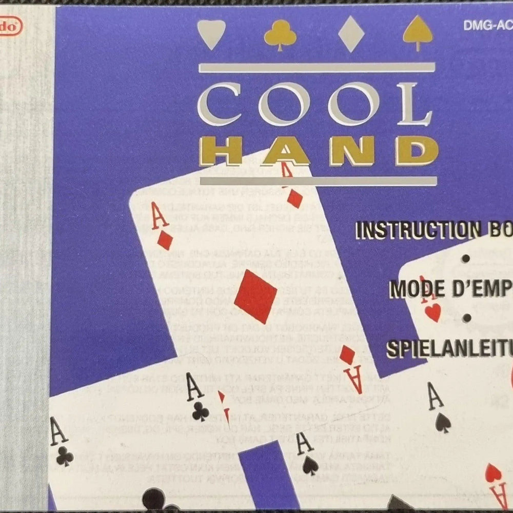 Cool Hand manual (EUR) - ZZGames.dk