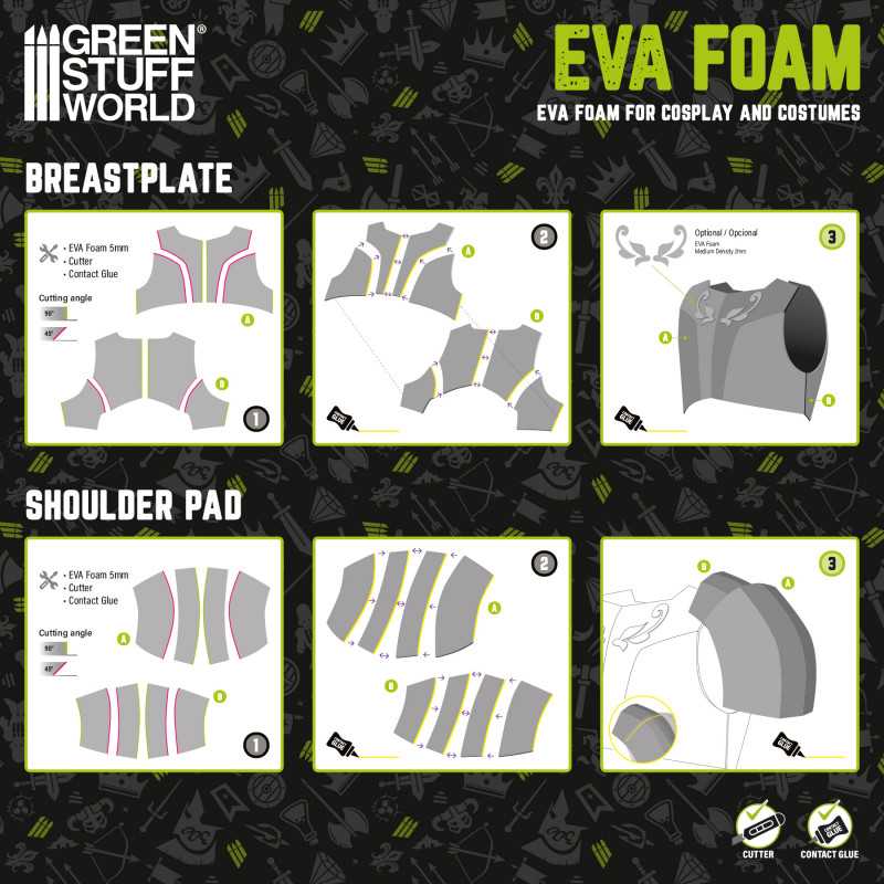 
                  
                    Cosplay EVA foam 2mm - Medium Density
                  
                