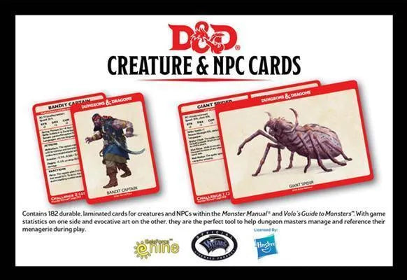 Creature & NPC Cards - Creature & NPC Cards - ZZGames.dk