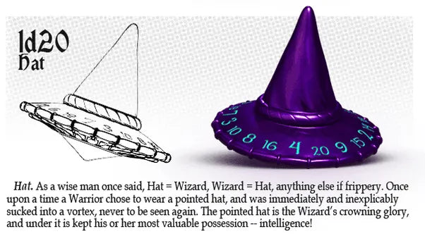 
                  
                    d20 Wizard Hat - ZZGames.dk
                  
                