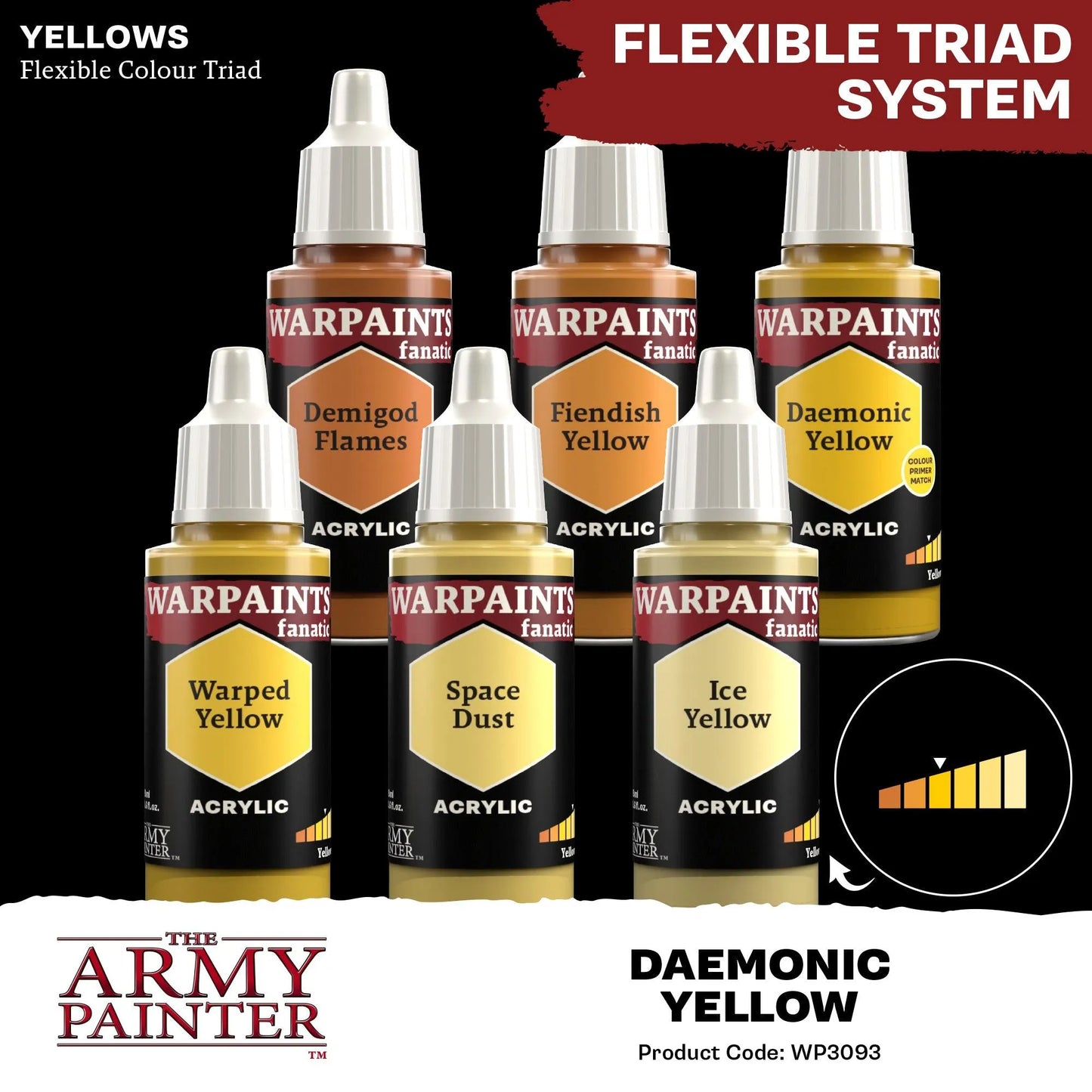 Daemonic Yellow (Warpaints Fanatic Acrylics) - ZZGames.dk
