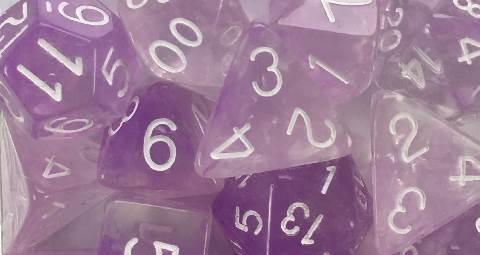 Diffusion Amethyst w/ White Numbers (15) - ZZGames.dk