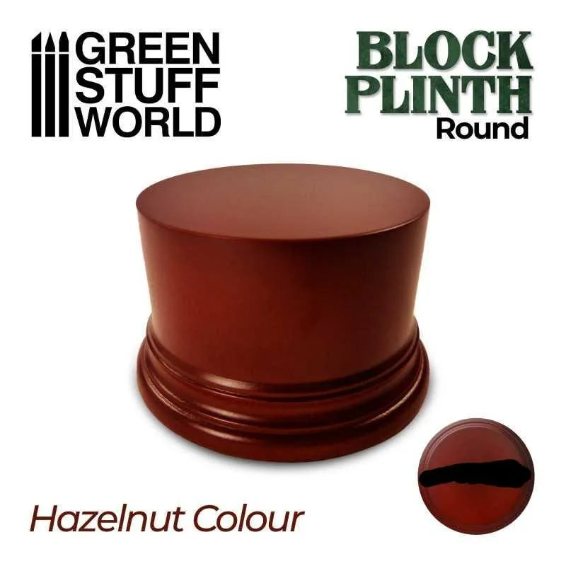 Display Plinth - Round 4,5cm - Hazelnut - ZZGames.dk