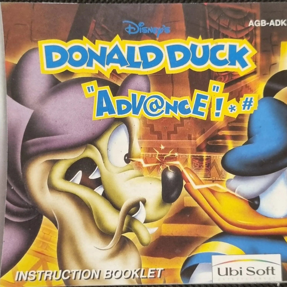Donald Duck "Advance"!*# manual (EUR) - ZZGames.dk