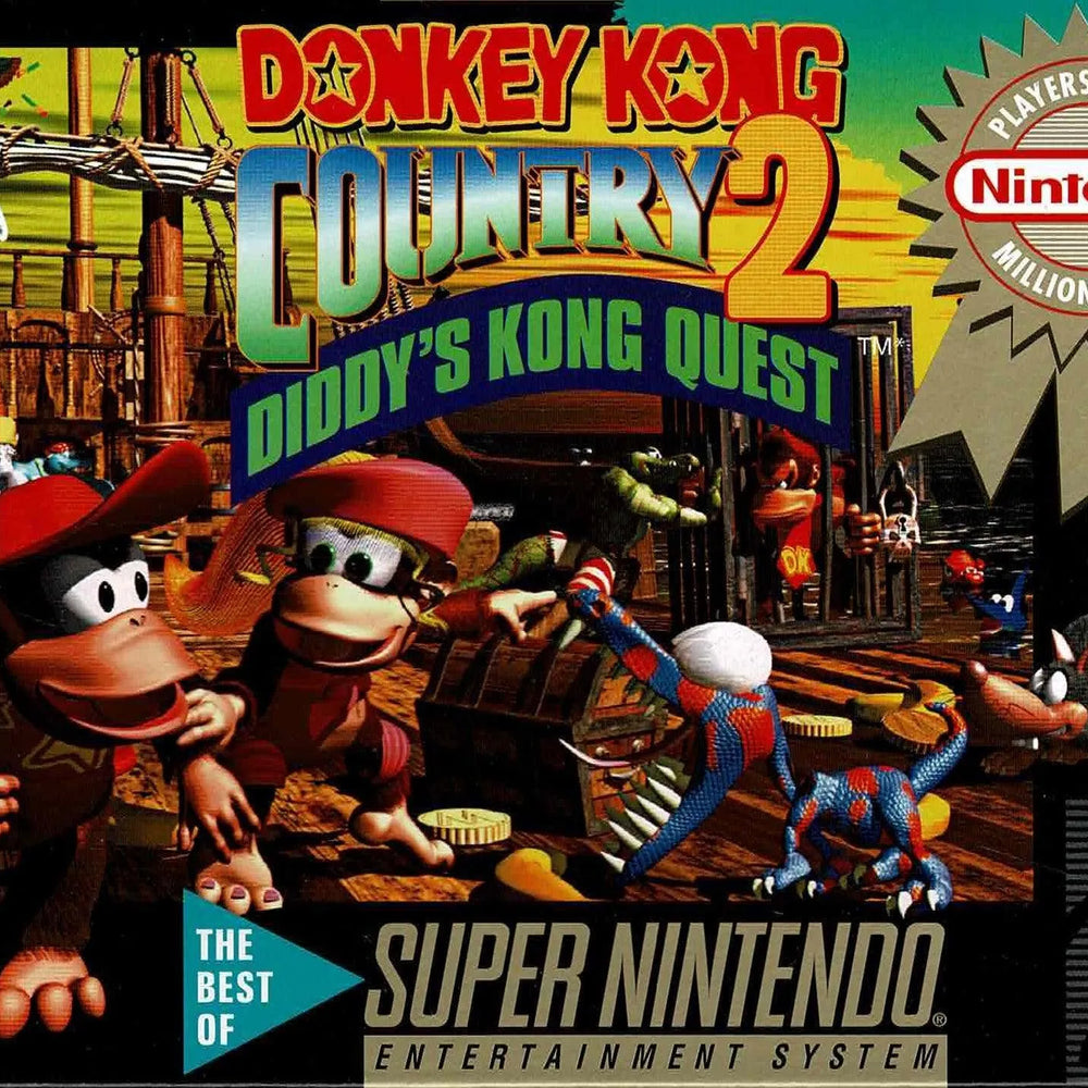 Donkey Kong Country 2 i æske (NTSC) - ZZGames.dk
