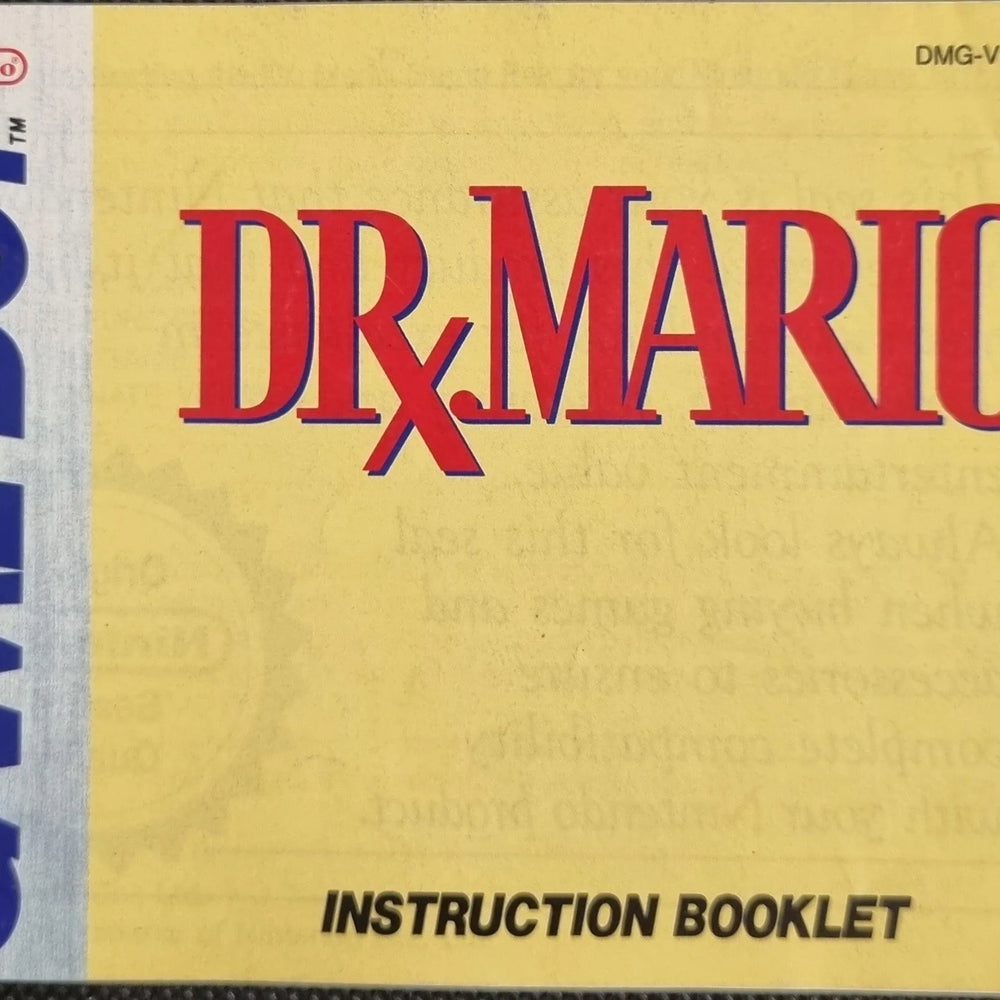 Dr. Mario manual (UKV) - ZZGames.dk