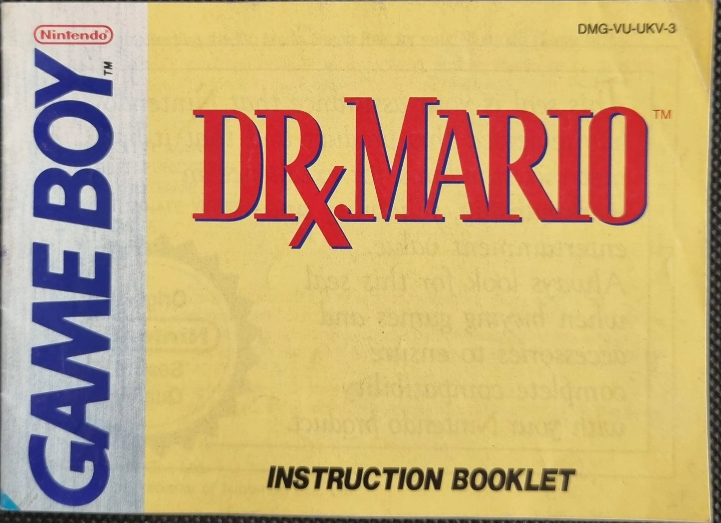 Dr. Mario manual (UKV) - ZZGames.dk
