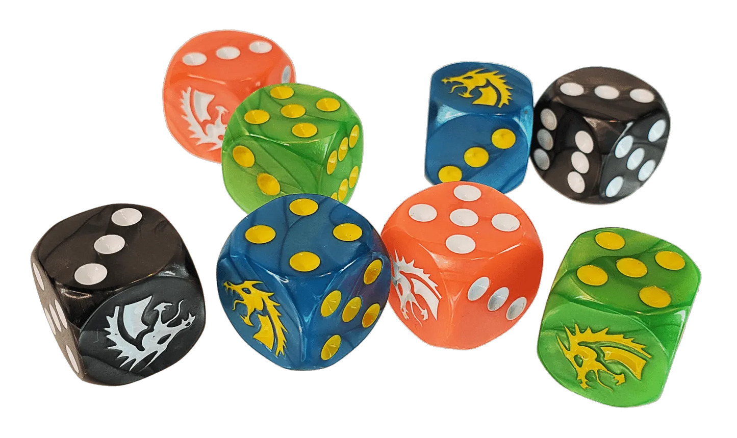 Dragon d6 Dice Set - ZZGames.dk