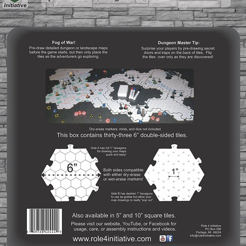 
                  
                    Dry-Erase Hexagon Game Tiles - White - ZZGames.dk
                  
                