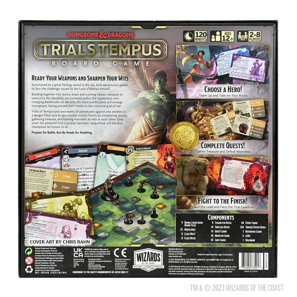 Dungeons & Dragons: Trials of Tempus Board Game - Premium Edition - ZZGames.dk