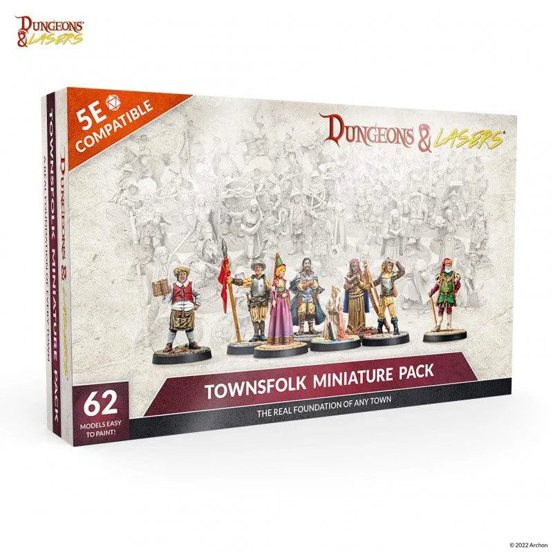 Dungeons & Lasers - Townsfolk Minature Pack - ZZGames.dk