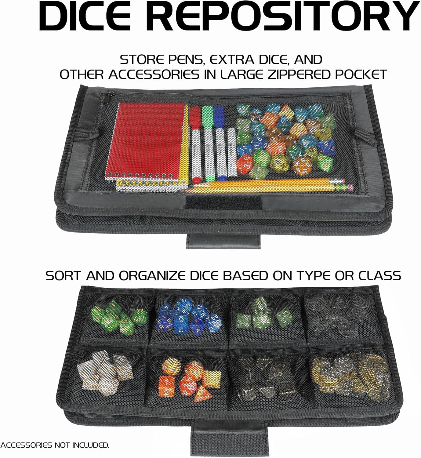 
                  
                    Tabletop RPGs Community Dice Organizer Case & XL Rolling Tray
                  
                